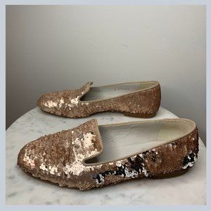 Chanel bi color Sequin loafer